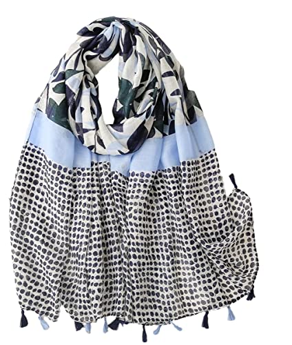 FAIRYGATE Tuch Damen Mode Schals & Tücher für Mädchen Gemustert Bedruckt Schal Elegant Halstuch Lang Ganzjährig Quaste Stola 69007 von FAIRYGATE