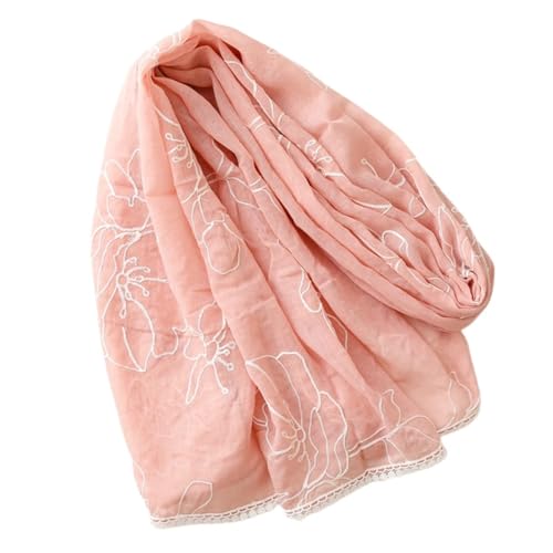 FAIRYGATE Tücher Damen Schal Pink Damen Schal Halstuch Weich Früehling Frühherbst 90 x 180 cm Rosa leicht Schals & Tücher für Frauen 5023 von FAIRYGATE
