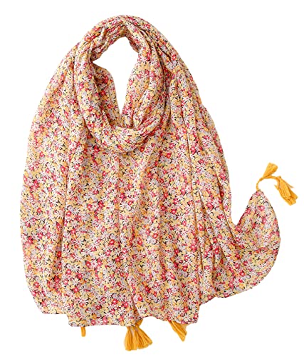 FAIRYGATE Tücher Damen rosa Schal mit Blumenmuster Frauen Elegant Klassischer Persönlichkeit Frühling Sommer und Winter Herbstschal Herbst Weicher Schals 17236 FAIRYGATE Tücher Damen rosa Schal mit Blumenmuster Frauen Elegant Klassischer Persönlichkeit Frühling Sommer und Winter Herbstschal Herbst Weicher Schals 17236 von FAIRYGATE