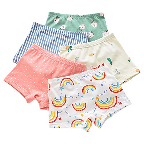 5 Pack Kinder Mädchen Pantys Boxer Unterhose Cartoon PrintPanty Unterwäsche Schlüpfer Boxershorts 3-4 Jahre von FAIRYRAIN