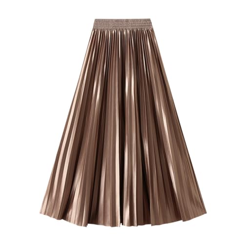 Damen Elastische Tüll Rock Plain Lange Röcke Hoher Taille A Linie Swing Midi Sommer Prinzessin Maxirock Frühlingsrock von FAIRYRAIN