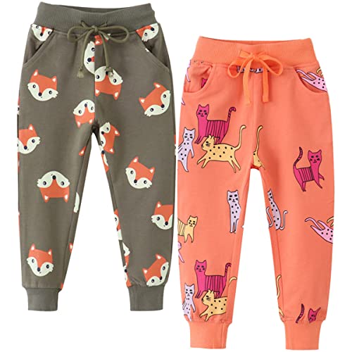 FAIRYRAIN 2er Pack Jungen Jogginghose Baumwolle Sweathose Karikatur Gedruckt Kordelzug Freizeithose Sporthose 6T FAIRYRAIN 2er Pack Jungen Jogginghose Baumwolle Sweathose Karikatur Gedruckt Kordelzug Freizeithose Sporthose 6T von FAIRYRAIN