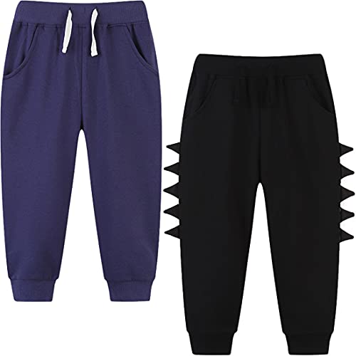 FAIRYRAIN 2er Pack Kinder Junge Mädchen Sweathose Kids Karikatur Drucken Sporthose Jogger Pants Hose Babyhose Jogginghose 5T von FAIRYRAIN