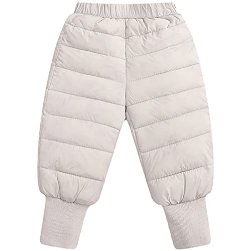 FAIRYRAIN Baby Jungen Mädchen Winter Warm Winterhose Gepolsterte Schneehose mit elastischem Bund Hose Latzhose Daunenhose Sporthose Ski Hose 100 von FAIRYRAIN