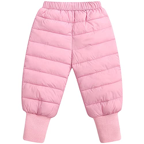 FAIRYRAIN Baby Jungen Mädchen Winter Warm Winterhose Gepolsterte Schneehose mit elastischem Bund Hose Latzhose Daunenhose Sporthose Ski Hose 100 von FAIRYRAIN