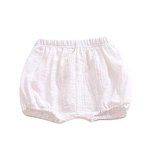 FAIRYRAIN Baby Kinder Mädchen Jungen Baumwolle Unterwäsche Unterhosen Rüsche Hose Bloomer Shorts Baby Höschen Windelhöschen Kleinkinder Pumphose 1-2 Jahre von FAIRYRAIN