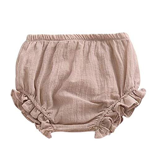 FAIRYRAIN Baby Kinder Mädchen Jungen Baumwolle Unterwäsche Unterhosen Rüsche Hose Bloomer Shorts Baby Höschen Windelhöschen Kleinkinder Pumphose 6-12 Monate von FAIRYRAIN