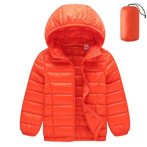 FAIRYRAIN Kinder Junge Mädchen Daunenmantel Daunenjacken Ultraleichte Wattierte Jacke Steppjacke Daunenmantel Mit Tasche 2-3 Jahre von FAIRYRAIN