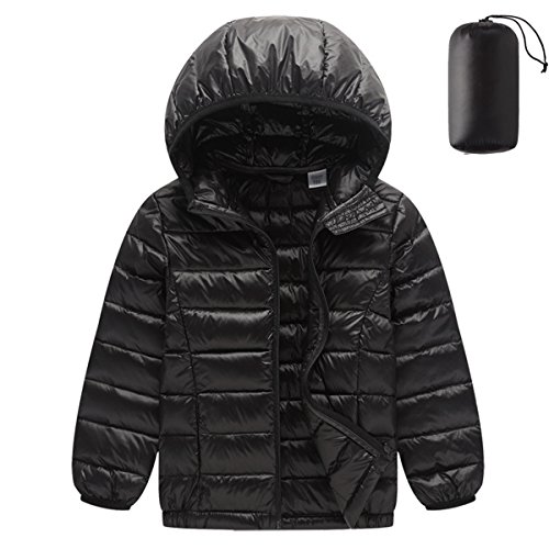 FAIRYRAIN Kinder Junge Mädchen Daunenmantel Daunenjacken Ultraleichte Wattierte Jacke Steppjacke Daunenmantel Mit Tasche4-5 Jahre von FAIRYRAIN