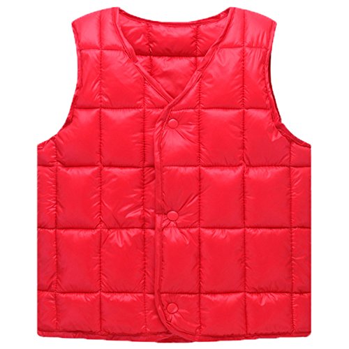 FAIRYRAIN Kinder Junge Mädchen Daunenmantel Daunenjacken Ultraleichte Wattierte Jacke Steppjacke Daunenmantel Mit Tasche7-8 Jahre von FAIRYRAIN