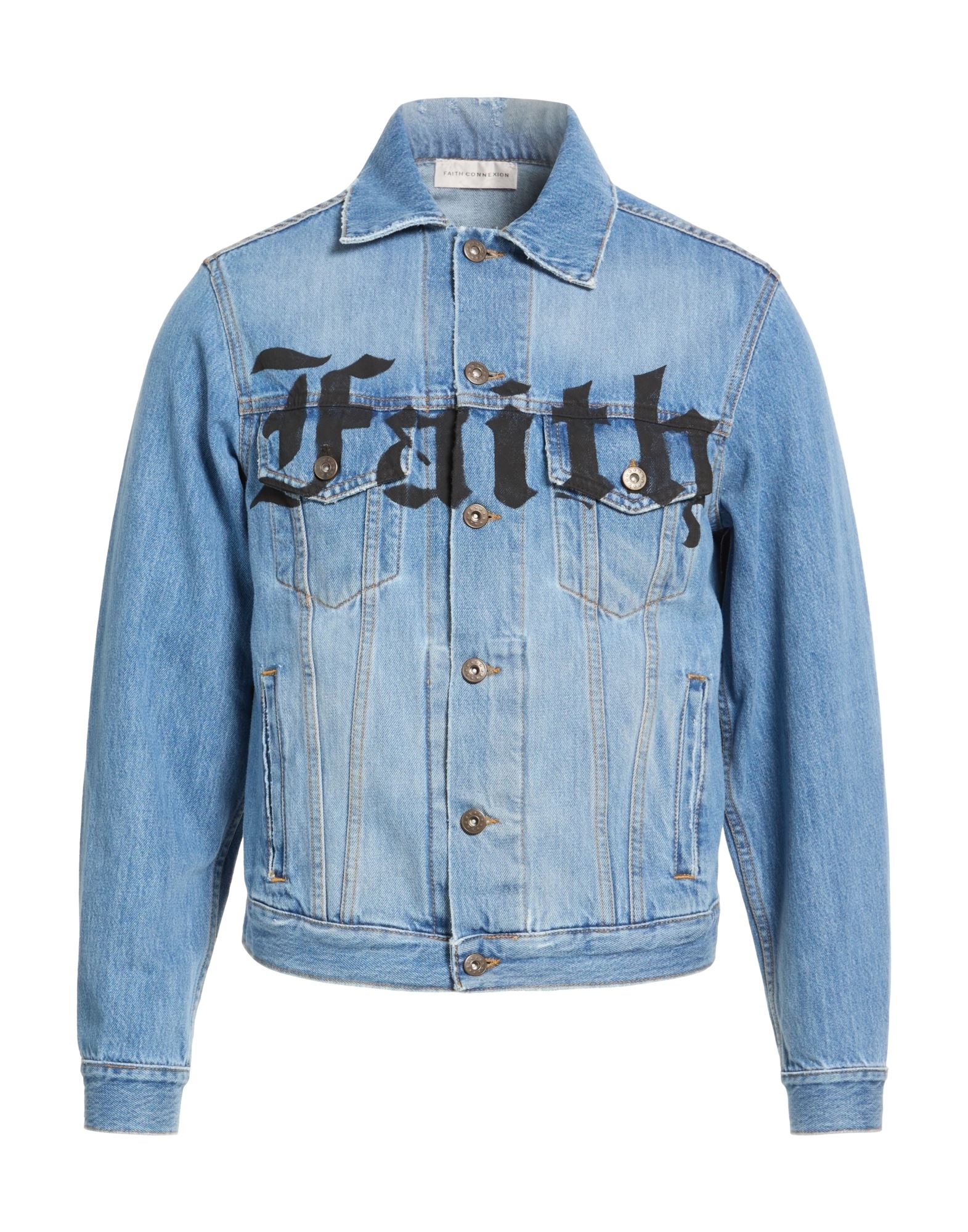 FAITH CONNEXION Jeansjacke/-mantel Herren Blau von FAITH CONNEXION