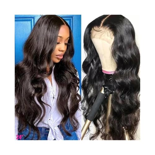 Perücke Perücke Weiblich Mittelteil Langes Haar 26 Zoll Lange Perücken Synthetische Perücke Lose Gewellte Perücken Hitzebeständig Damen Perücken(103F-dark brown) von FAJNUZI2024