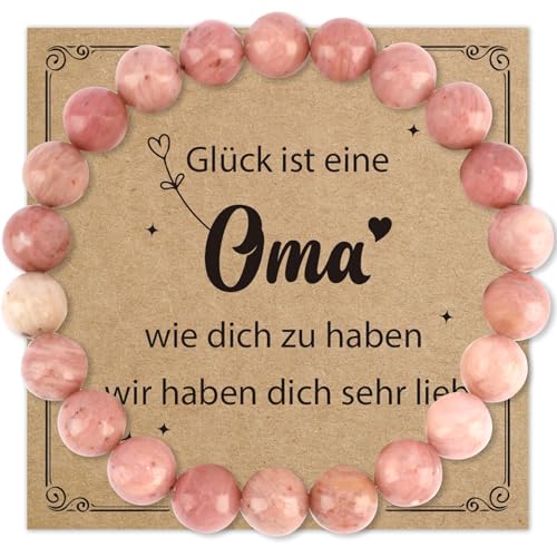 FAJUXIS Oma Geschenk Armband - Personalisiertes Weihnachten, Geburtstag, Muttertag Geschenk für Beste Oma und Uroma von FAJUXIS