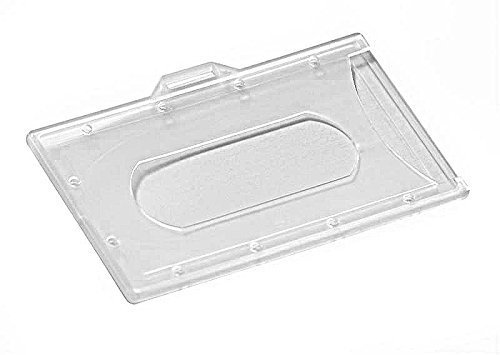 FALAMBI 5 Kartenhalter transparent matt, für EC-Karten, Kreditkarten, Werksausweise, Fahrkarten, etc. (ohne Befestigung) von FALAMBI