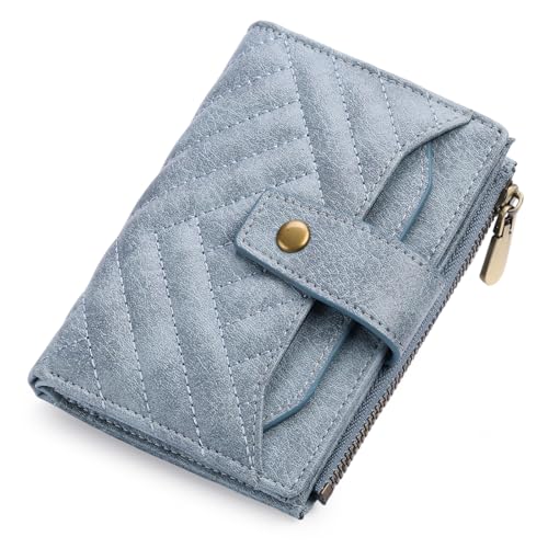 FALAN MULE Geldbeutel Damen Klein, Geldbörse Damen mit RFID Blockierung, Portemonnaie Mini mit Zipper Münzfach, Kleine Brieftasche Geldbörse, Portmonee Klein von FALAN MULE