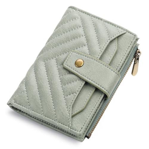 FALAN MULE Geldbeutel Damen Klein, Geldbörse Damen mit RFID Blockierung, Portemonnaie Mini mit Zipper Münzfach, Kleine Brieftasche Geldbörse, Portmonee Klein von FALAN MULE