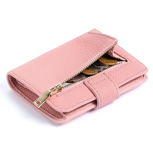 FALAN MULE Geldbörse Damen Klein, Mini Leder Geldbeutel Damen mit RFID-Schutz, Kleine Portemonnaie Für Frauen mit Zipped Coin Pocket von FALAN MULE