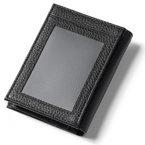 FALAN MULE Damen Geldbeutel klein mit RFID-Schutz, Klein Portemonnaie Damen aus Echtes Leder, Mini Kurzer Geldbeutel mit Zipper Münzfach Brieftasche von FALAN MULE