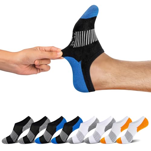 FALARY Herrensocken 43-46 Laufsocken Herren 43-46 8 Paar Socks Sneaker Socken Füsslinge Herren Sneakersocken Herren Laufsocken Mixed von FALARY