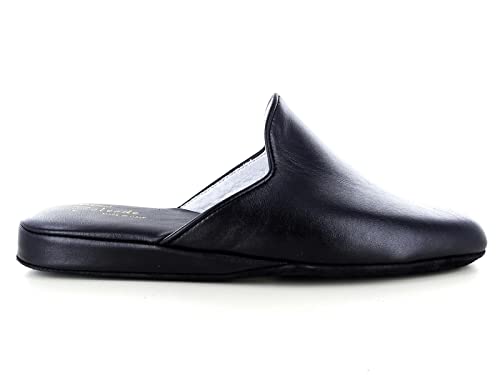 FALCADE 7118 Herren-Hausschuhe aus echtem Leder in den Farben Schwarz und Braun, hergestellt in Italien, Schwarz , 41 EU FALCADE 7118 Herren-Hausschuhe aus echtem Leder in den Farben Schwarz und Braun, hergestellt in Italien, Schwarz , 41 EU von FALCADE