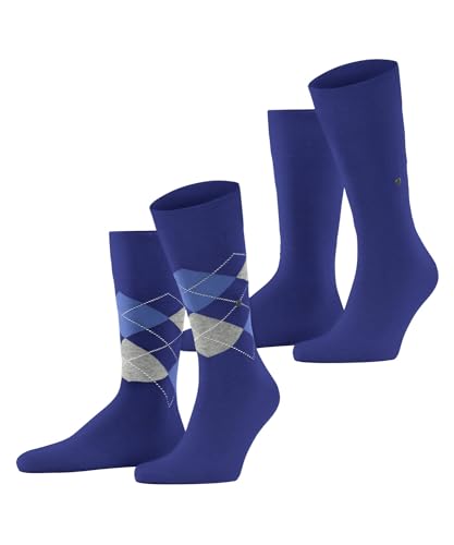 Burlington Herren Socken Everyday Mix Multipack M So Baumwolle gemustert 2 Paar, Blau Night Blue 6048, 40-46 von Burlington