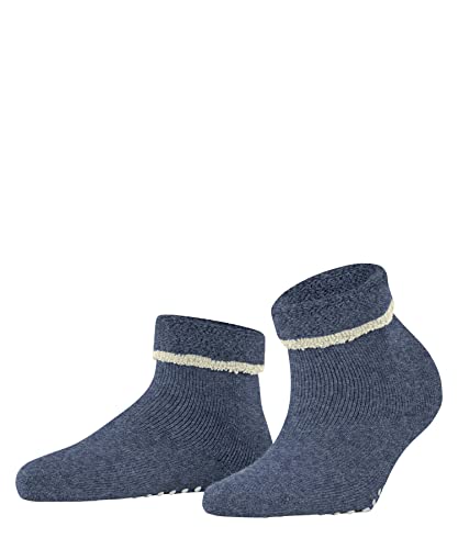 ESPRIT Damen Stoppersocken Cozy W Hp Wolle rutschhemmende Noppen 1 Paar, Blau Light Denim 6660, 39/42 EU von ESPRIT
