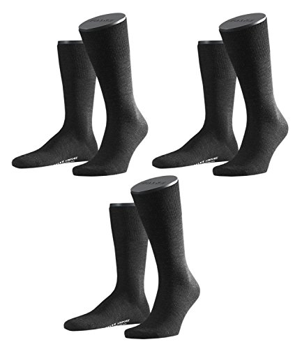 FALKE Herren Business Socken Airport, 3er Pack, Anthrazit, Gr. 41-42 von FALKE