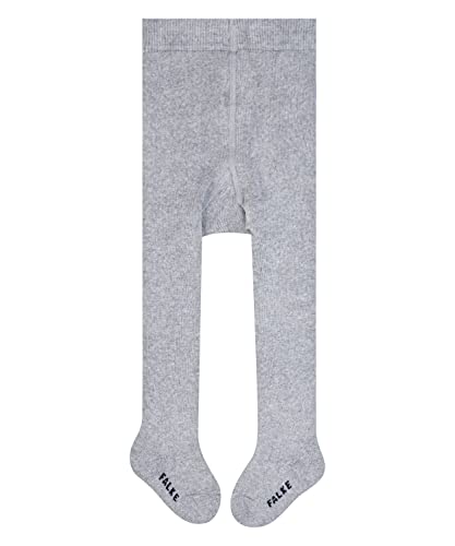 FALKE Unisex Baby Strumpfhose Soft Plush, Baumwolle, 1 Stück, Grau (Light Grey 3400), 74-80 von FALKE