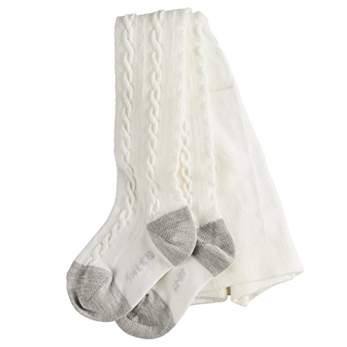 FALKE Baby Strumpfhose Cable 2er Pack, Größe:74-80 (6-12 Monate);Farbe:Offwhite (2040) von FALKE
