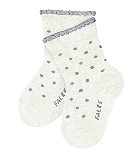 FALKE Unisex Baby Little Dot Socken Nachhaltige biologische Baumwolle Weiß Grau viele weitere Farben kurze Babysocken mit Motiv nachhaltig dünn bunt mit Punkte 1 Paar von FALKE