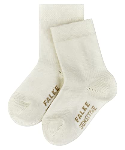 FALKE Unisex Baby Socken Sensitive B SO Baumwolle mit Komfortbund 1 Paar, Weiß (Off-White 2040) neu - umweltfreundlich, 80-92 von FALKE