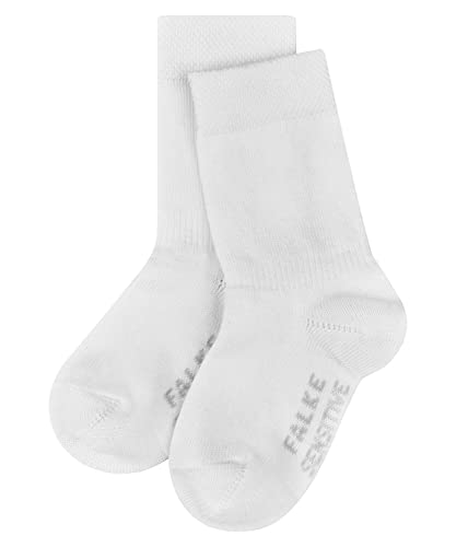 FALKE Unisex Baby Socken Sensitive B SO Baumwolle mit Komfortbund 1 Paar, Weiß (White 2000) neu - umweltfreundlich, 62-68 von FALKE