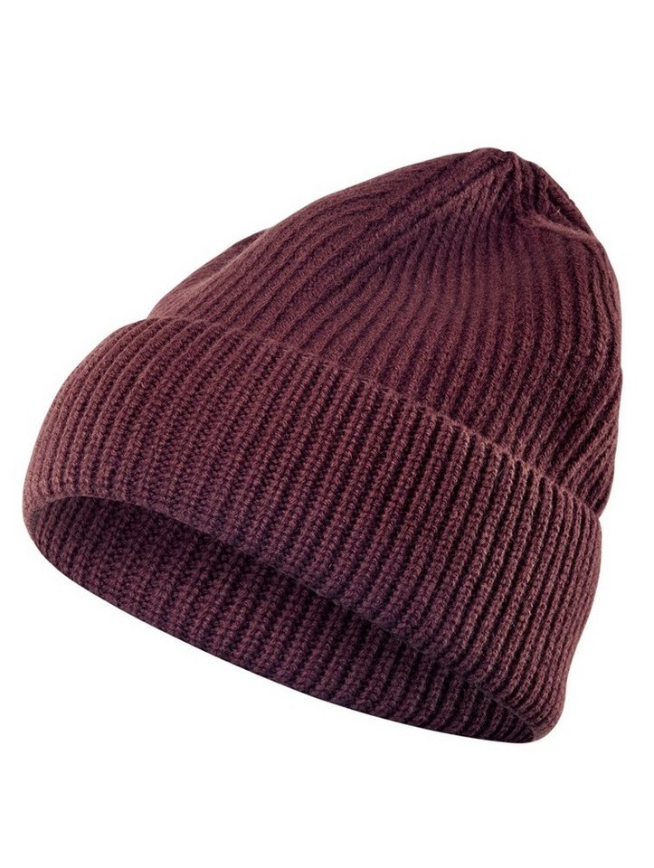 FALKE Beanie Wintermütze - warm, gerippt - burgundrot - 1 Stück von FALKE