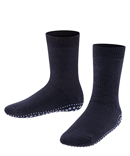 FALKE Unisex Kinder Stoppersocken Catspads K Hp Baumwolle Wolle rutschhemmende Noppen 1 Paar, Blau Dark Marine 6170, 23/26 EU von FALKE