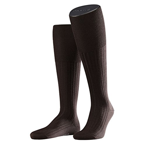 FALKE City Herren Kniestrumpf Bristol Pure 2er Pack, Größe:41/42;Farbe:brown von FALKE