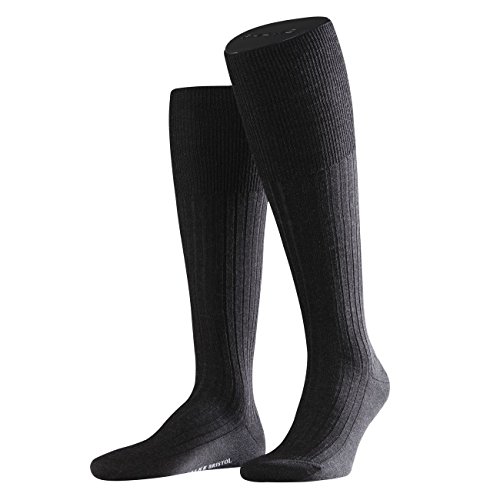 FALKE City Herren Kniestrumpf Bristol Pure 3er Pack, Größe:43/44;Farbe:anthracite melange von FALKE