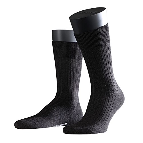 FALKE City Herren Socken Bristol Pure 2er Pack, Größe:47/48;Farbe:anthracite melange von FALKE