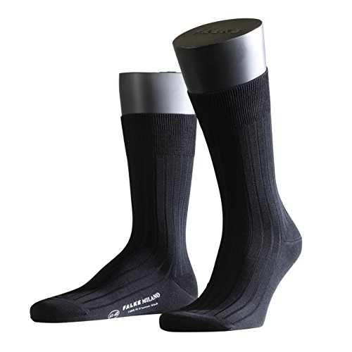 FALKE City Herren Socken Milano 3er Pack, Black-3000, 47/48 von FALKE