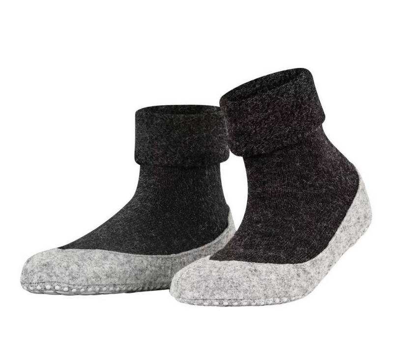 FALKE Cosyshoe (weiche Merinowolle) anthrazitgrau Damen Hausschuh von FALKE