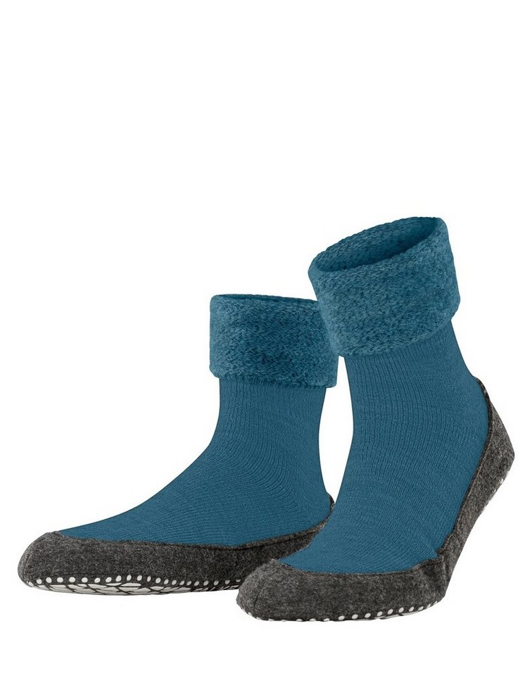 FALKE Cosyshoe (weiche Merinowolle) blau Damen/Herren Hausschuh von FALKE