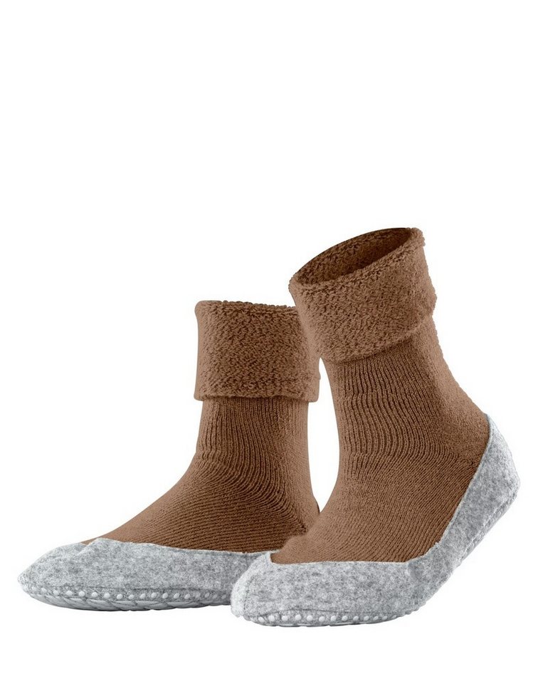 FALKE Cosyshoe (weiche Merinowolle) goldbraun Damen Hausschuh von FALKE