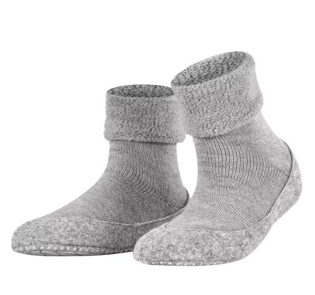 FALKE Cosyshoe (weiche Merinowolle) hellgrau Damen Hausschuh von FALKE