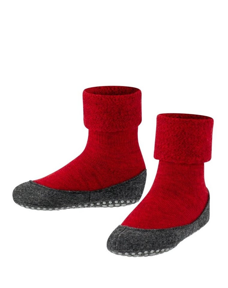 FALKE Cosyshoe (weiche Merinowolle) rot Kinder Hausschuh von FALKE