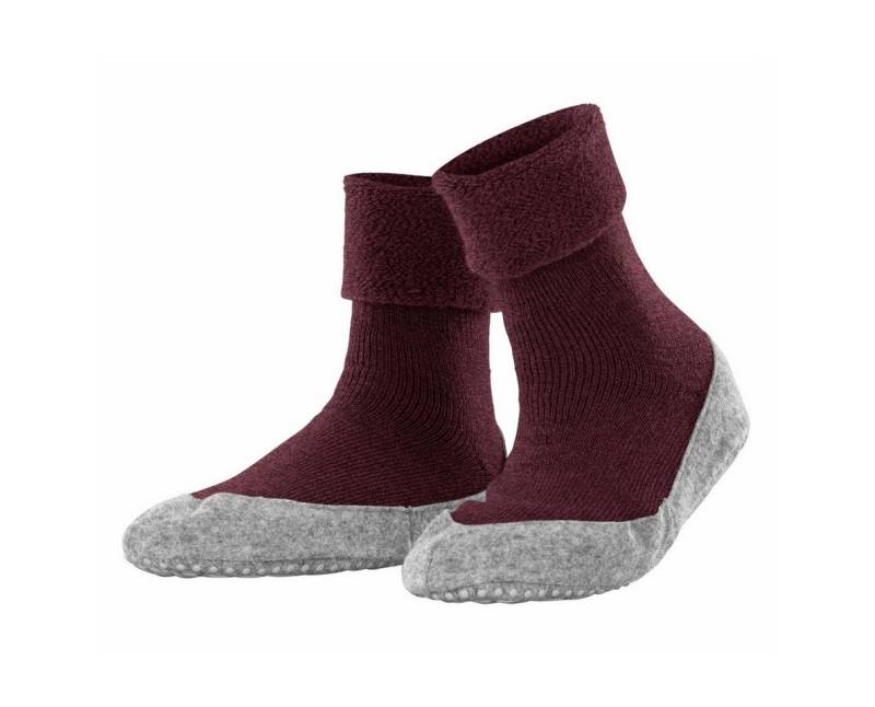 FALKE Cosyshoe (weiche Merinowolle) weinrot Damen Hausschuh von FALKE