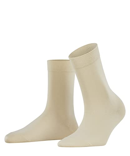 FALKE Damen Socken Cotton Touch W So Baumwolle einfarbig 1 Paar, Beige Cream 4011, 35-38 von FALKE