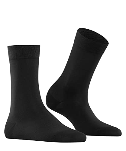 FALKE Damen Socken Cotton Touch W SO Baumwolle einfarbig 1 Paar, Schwarz (Black 3000) neu - umweltfreundlich, 39-42 von FALKE