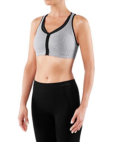 FALKE Damen, Sport-BH Versatility Melange Maximum Support Funktionsfaser, 1 er Pack, Grau (Grey-Heather 3757), Größe: S von FALKE