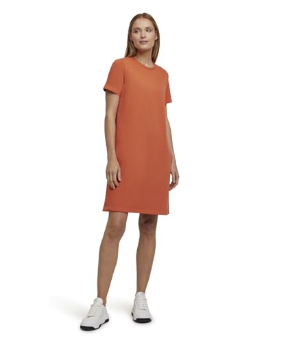 FALKE Damen Basic Light Sweat Dress W DR Baumwolle weich hautfreundlich 1 Stück Kleid, Rot (Tangerine 8911), XS von FALKE