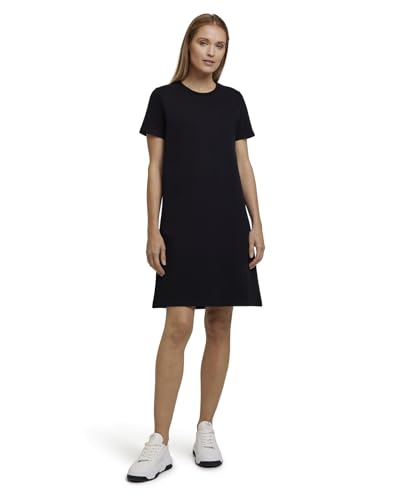 FALKE Damen Kleid Basic Light Sweat Dress W Dr Baumwolle weich bequem lässig komfortable Passform 1 Stück, Schwarz Black 3000, M von FALKE