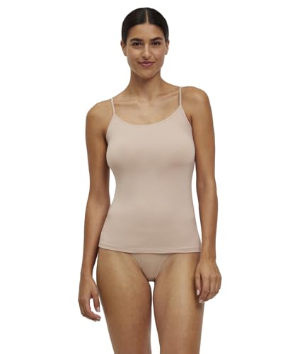 FALKE Damen Unterwäsche Daily Climate Control Outlast® W S/l Sh Baumwolle schnelltrocknend 1 Stück, Braun Camel 4220, M von FALKE